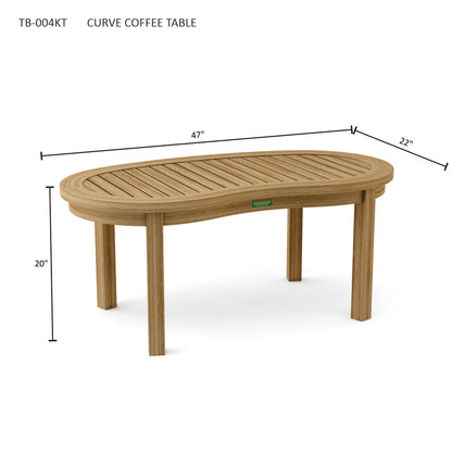 Anderson Teak Curve Coffee Table