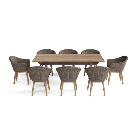 Anderson Teak SET-39B Alura Padua 9-Piece Dining Set