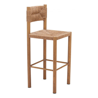 Zuo Outdoor Iska Barstool (Set of 2) Natural